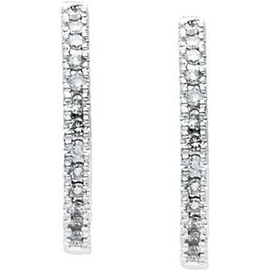 Diamond Hoop Earrings for Dangles