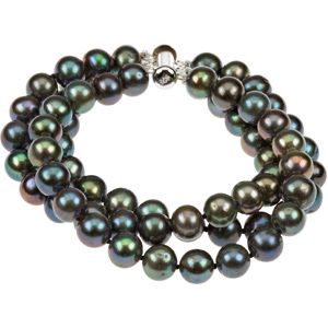 Freshwater Cultured Pearl Triple Strand Bracelet