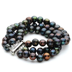 Freshwater Cultured Pearl Triple Strand Bracelet