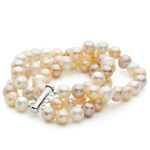 Freshwater Cultured Pearl Triple Strand Bracelet