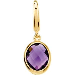 Genuine Amethyst Charm