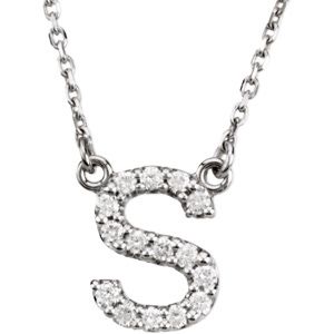 Diamond Initial Necklace