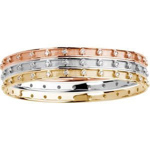 3/4 ct tw Stackable Diamond Bangle Bracelet