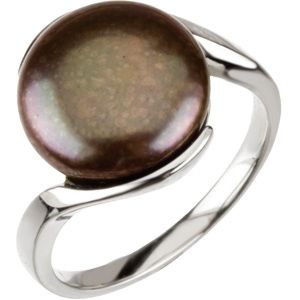Freshwater Cultured Coin Pearl Ring