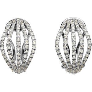 1 ct tw Diamond Earrings