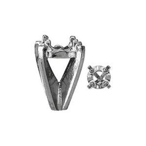 Round Illusion Lightweight 4-Prong Shank Setting