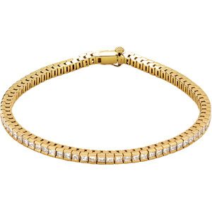 4 ct tw Princess-Cut Diamond Tennis Bracelet 7 1/4