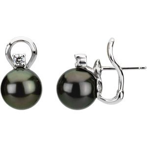 Tahitian Cultured Pearl Earrings