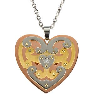 Ion Plated Pendant on a 18