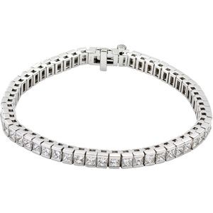 9 ct tw Princess-Cut Diamond Tennis Bracelet 7 1/4