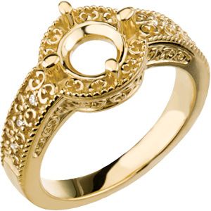 Diamond Semi-Mount Ring