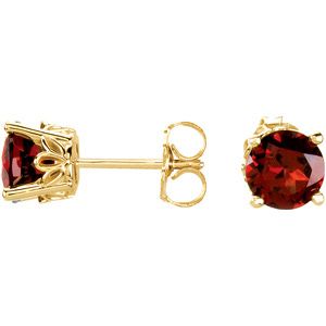 Genuine Mozambique Garnet Earrings