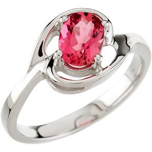 Genuine Pink Tourmaline Ring