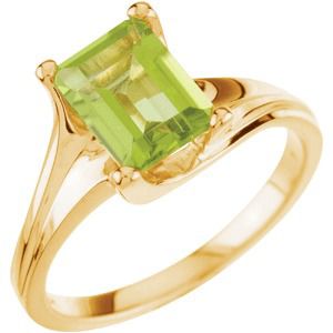 Genuine Peridot Ring