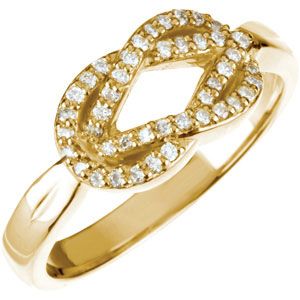 Fashion Knot Ring  Mounting