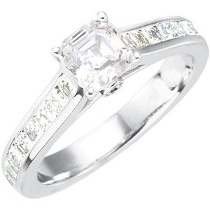 Semi-Mount Engagement Ring or Matching Band