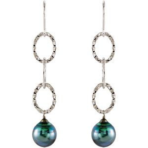 Tahitian Cultured Pearl Earrings