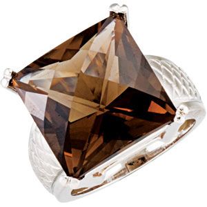 Genuine Smoky Quartz Ring