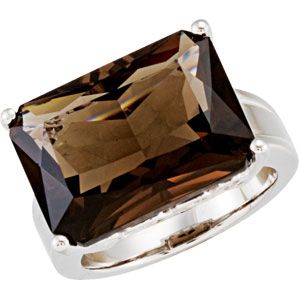 Genuine Smoky Quartz Ring