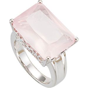 Genuine Rose Quartz Ring