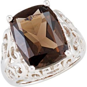 Genuine Smoky Quartz Ring