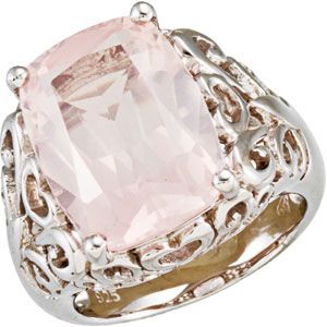 Genuine Rose Quartz Ring