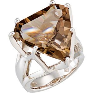 Genuine Smoky Quartz Ring