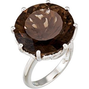 Genuine Smoky Quartz Ring
