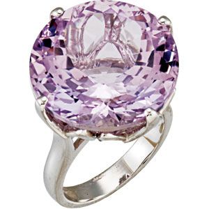 Genuine Rose De France Quartz Ring