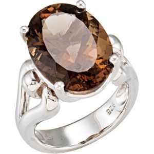 Genuine Smoky Quartz Ring