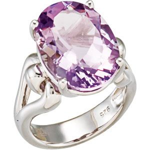 Genuine Rose De France Quartz Ring