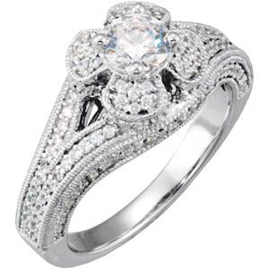 Semi-mount Engagement Ring or Band