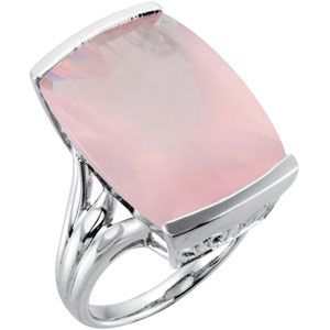 Genuine Rose Quartz Ring
