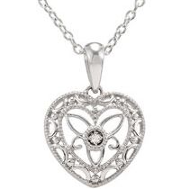 .005 ct Diamond Heart 18