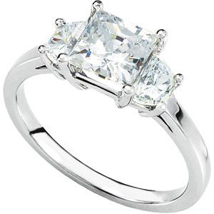 Semi-Mount Engagement Ring or Matching Band