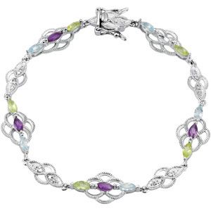 Multi Gemstone Bracelet
