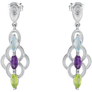 Multi Gemstone Earrings