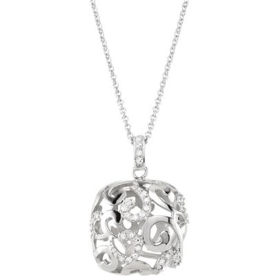 Sterling Silver CZ Necklace
