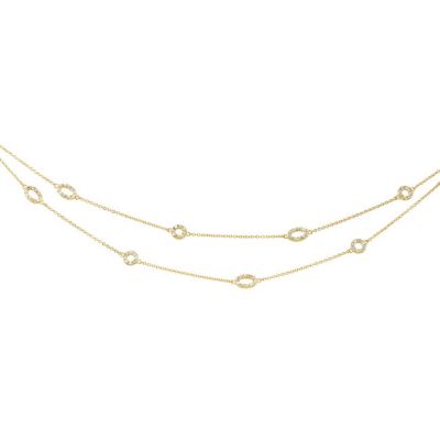 Sterling Silver CZ Necklace