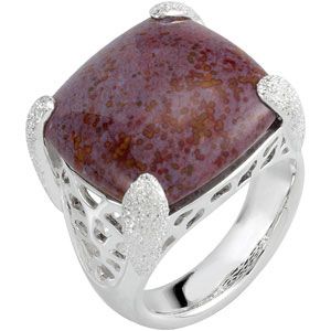 Genuine Red Ocean Jasper Ring