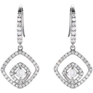 3/4 ct tw Diamond Earrings 
