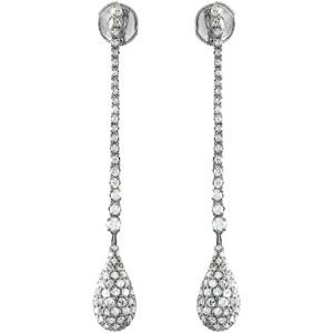 2 ct tw Diamond Earrings 