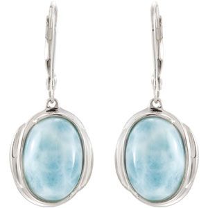 Genuine Larimar Earrings