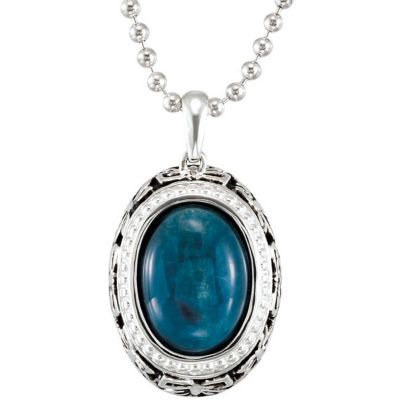 Genuine Opaque Apatite Pendant
