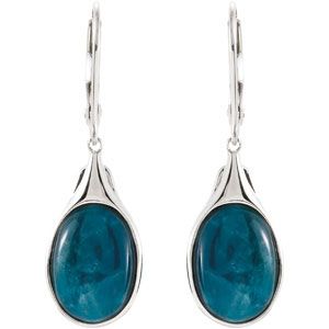 Genuine Opaque Apatite Earrings