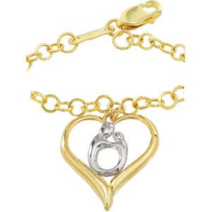 Heart Shaped Mother and Child&reg; Bracelet