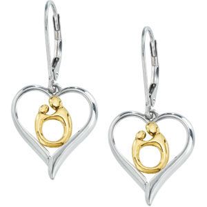 Heart Shaped Mother & Child® Earrings 