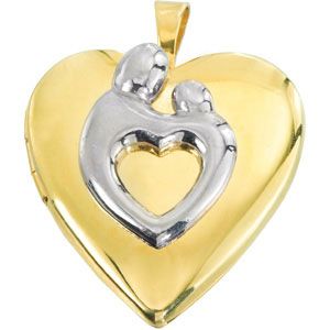 Heart Shaped Mother and Child&reg; Locket