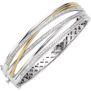 1 ct tw Diamond Bangle Bracelet