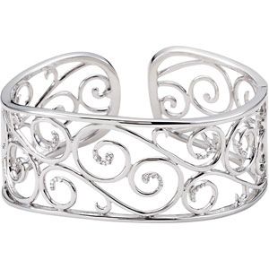 1/4 ct tw Diamond Cuff Bracelet 